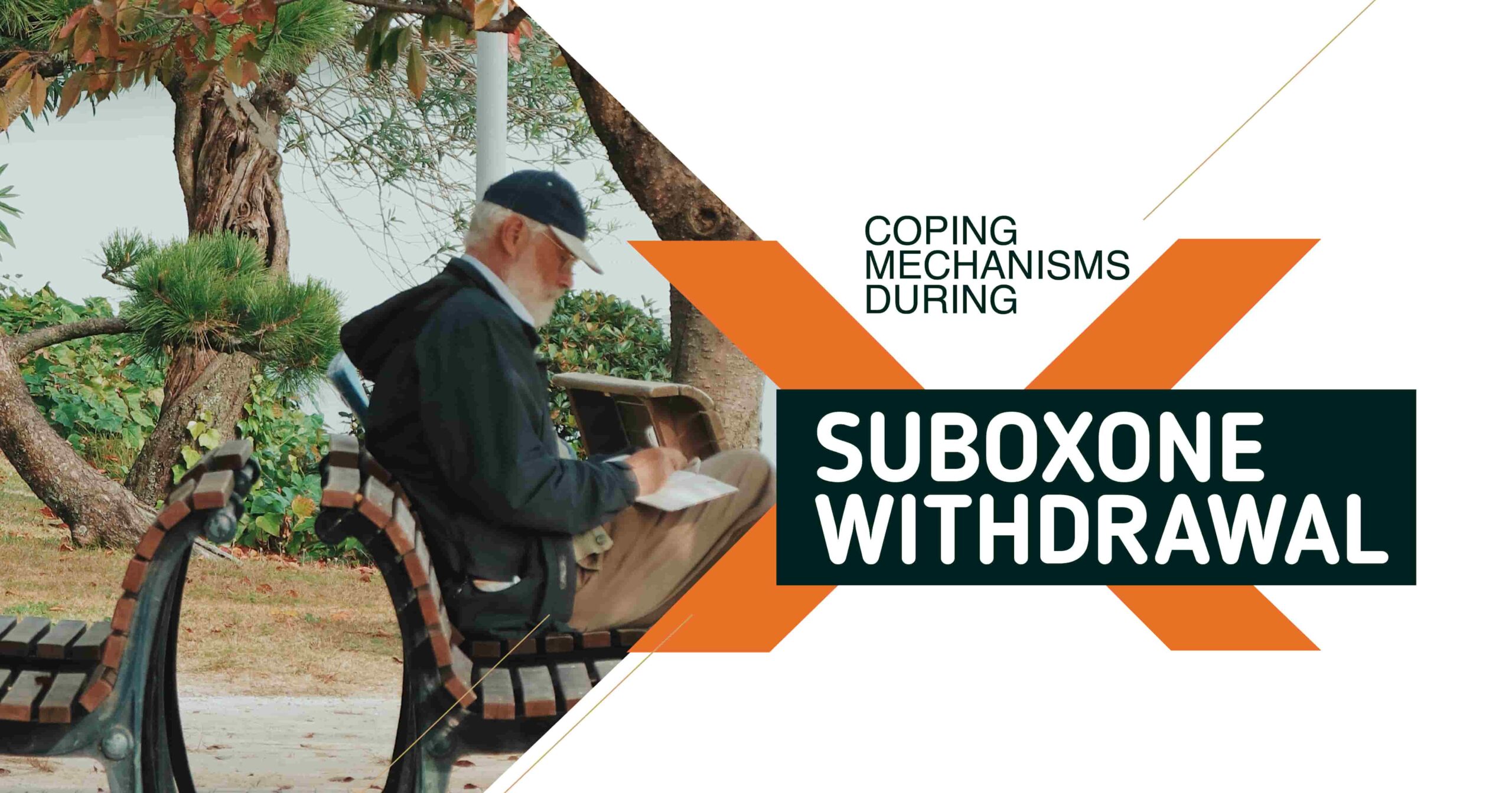 Coping with Suboxone withdrawal symptoms: Man journaling on park bench, illustrating recovery strategies and support resources.
